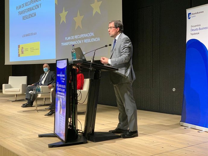 Archivo - El secretario de Industria y de la Pyme, Raül Blanco, en Bilbao