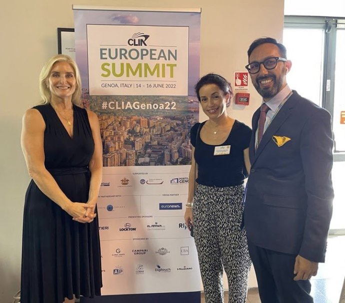 El gerente de Motrilport-Granada, Lorenzo Vera, participa en la cumbre europea de la Asociación Internacional de Líneas de Cruceros (CLIA).