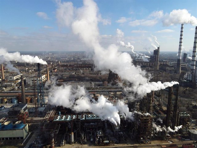 Archivo - La planta de Azot en Severodonetsk, en la región de Lugansk, Ucrania.