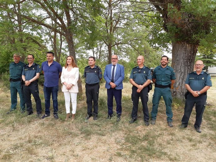 Virginia Barcones presencia las prácticas en Soria del Equipo TEDAX-NRBQ.