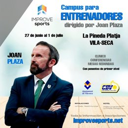 Cartel de presentación de la primera edición del Campus para Entrenadores de baloncesto