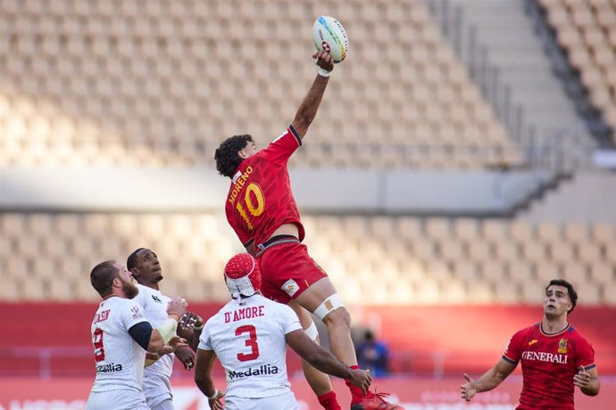 Archivo - Manu Moreno, jugador de la selección española de rugby