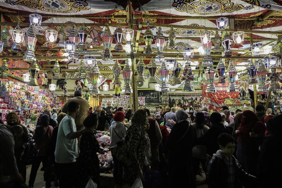Archivo - Mercado en Egipto durante la pandemia de coronavirus