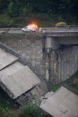 Vista general del viaducto de la A-6 