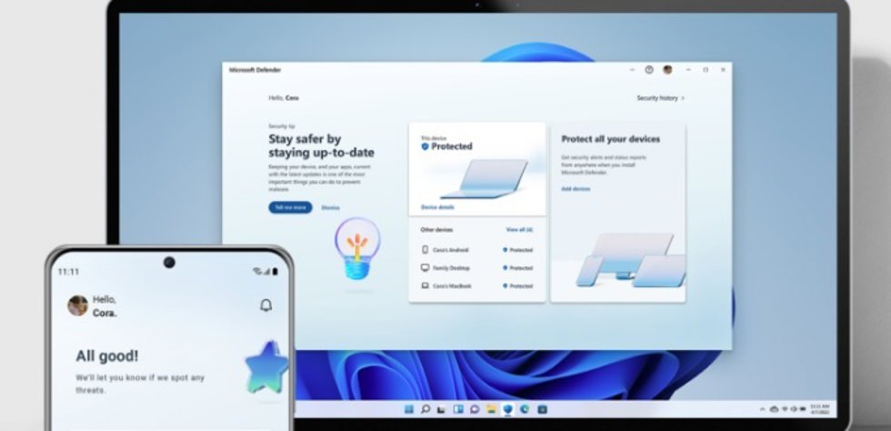 Microsoft Defender llega al usuario final en Windows, Android, macOS e iOS.