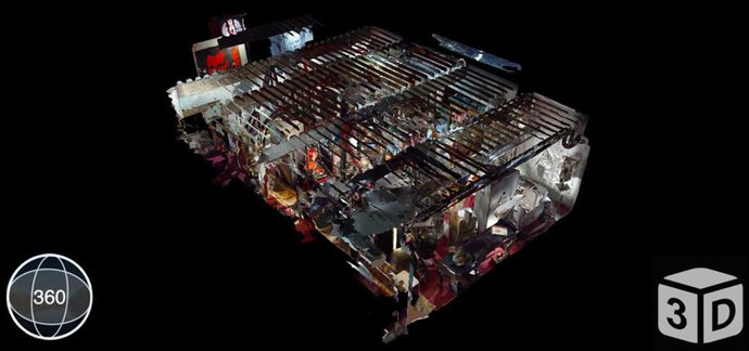 Inmersión en 3D de 360 en el corazón de la Abode of Chaos, la sede de Artmarket.com