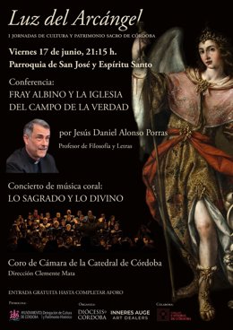 Cartel con la programación que ofrece 'Luz del Arcángel' en la Parroquia de San José y Espíritu Santo.