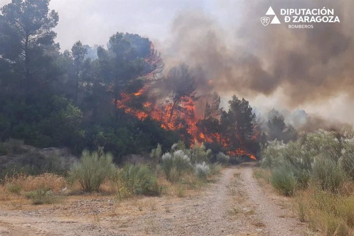 Incendio de Nonaspe, Zaragoza.