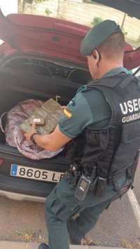 Detenido tras ser sorprendido en Granada en un control antidroga con 64 kilos de hachís