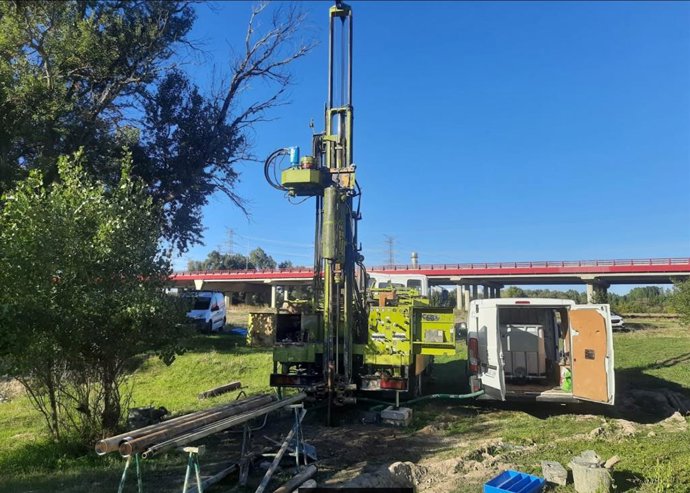 Máquina de sondeos.