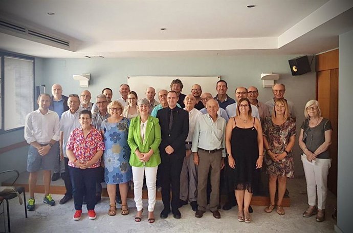 La consellera de Justicia Lourdes Ciuró se reúne en Reus (Tarragona) con jueces de paz de la provincia, el 17 de junio de 2022.