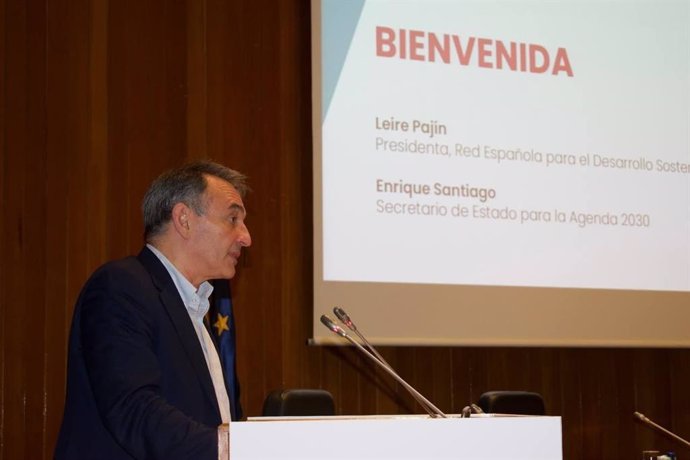El secretario de Estado para la Agenda 2030, Enrique Santiago.