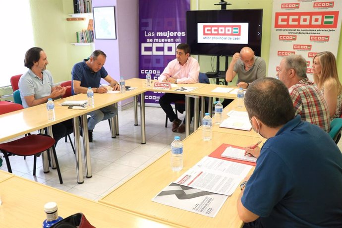 Reunión con responsables de CCOO-Jaén.