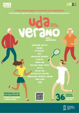 Cartel de las actividades deportivas de verano