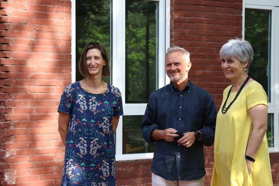 Maider Zilbeti, Jon Luqui y Miren Elgarresta.