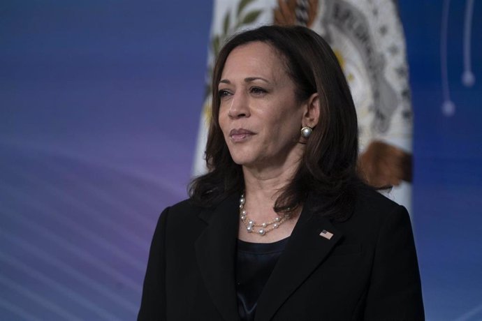 Archivo - La vicepresidenta de Estados Unidos, Kamala Harris