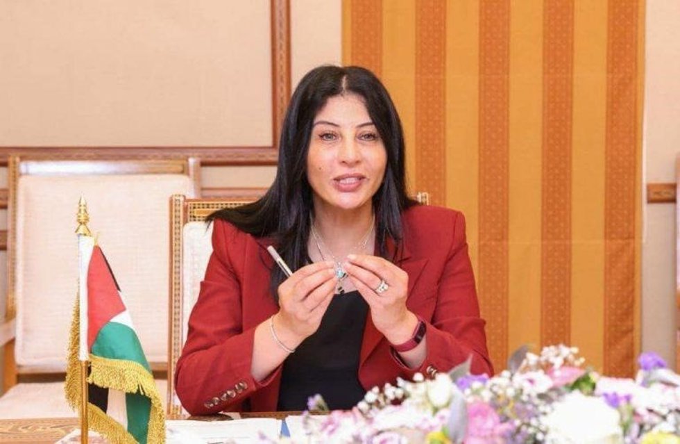 La viceministra de Asuntos Exteriores de la Autoridad Palestina, Amal Jadou,