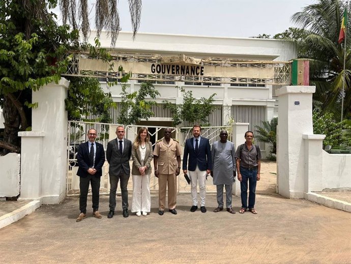 La consellera d'Acció Exterior de la Generalitat, Victria Alsina, durant la seva visita al Senegal