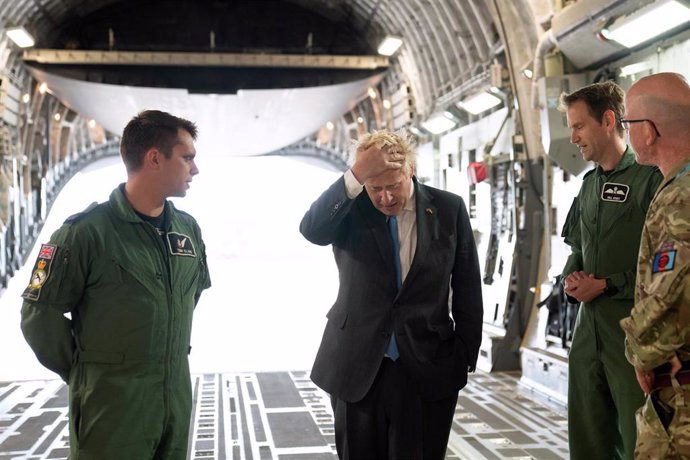 Boris Johnson regresa de un viaje a Kiev 