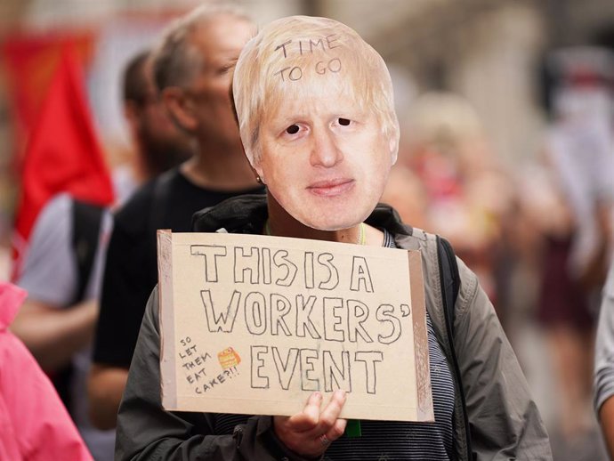 Protesta en Londres contra el aumento del coste de la vida 