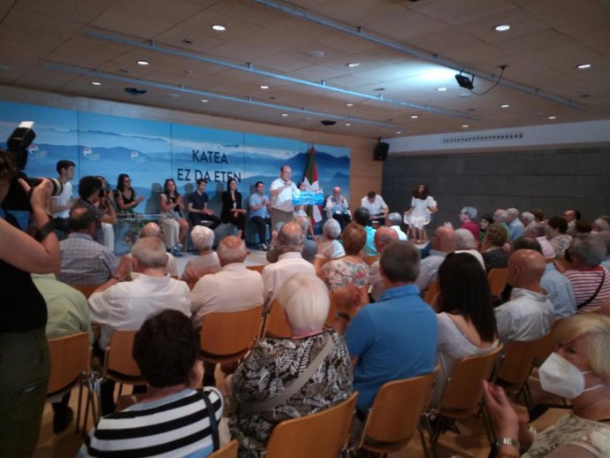 Ortuzar, en el acto del PNV de este sábado en Vitoria-Gasteiz