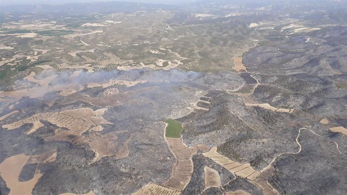 Incendio de Barbastro (Huesca).