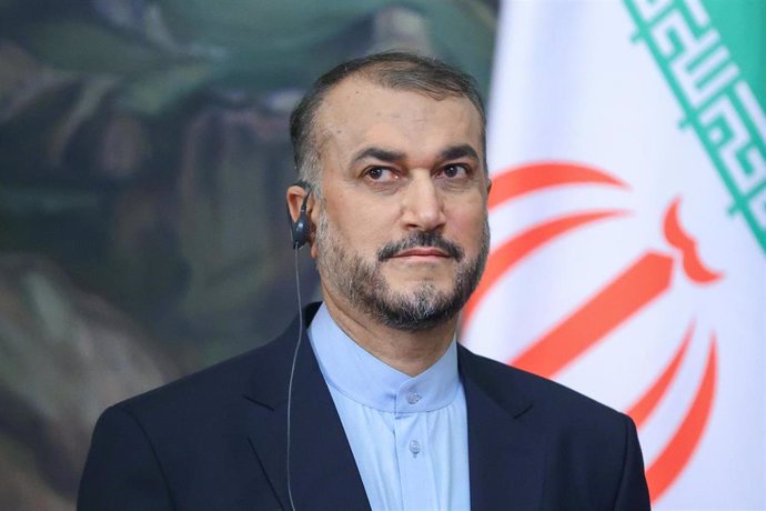 Archivo - El ministro de Exteriores iraní, Husein Amir Abdolahian
