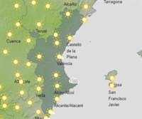 Continúa este domingo la alerta amarilla por calor en el interior de Valencia, con máximas de hasta 36º en Requena