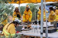 Un medio y 4 personas rematan las labores de extinción del incendio en la Finca Zurraquín en Toledo
