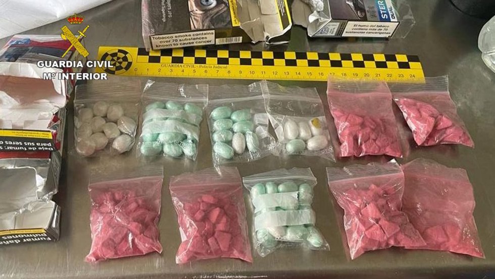 Droga incautada en Punta Ballena.