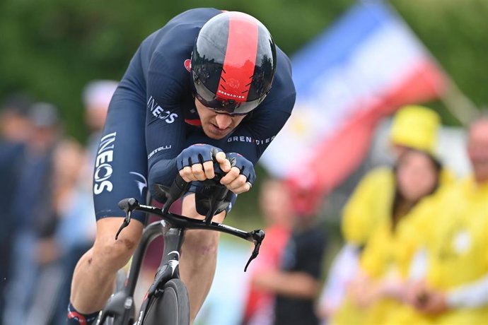 Archivo - El ciclista británico Geraint Thomas (INEOS-Grenadiers) 