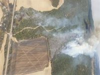 Declarado un incendio en Mainar (Zaragoza) que afecta a 55 hectáreas de terreno