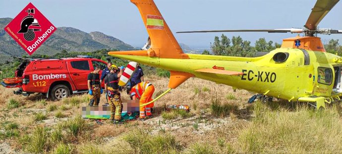 Rescate de un conductor herido