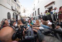 Santiago Abascal y Macarena Olona están ya en el hotel de Sevilla donde seguirán la noche electoral del 19J