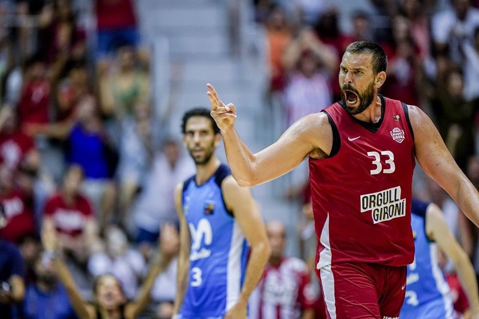 El presidente y jugador del Bsquet Girona, Marc Gasol