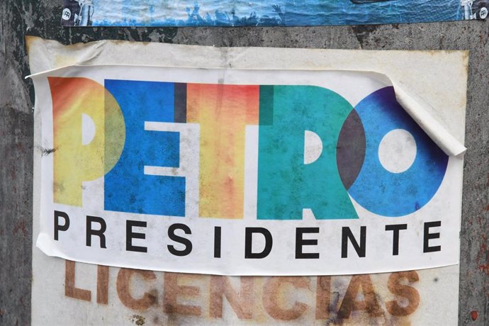 Cartel electoral del nuevo presidente de Colombia, Gustavo Petro