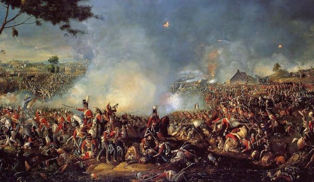 Batalla de Waterloo en 1815