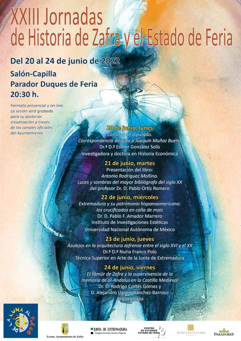 Cartel de las Jornadas de Historia de Zafra y el Estado de Feria