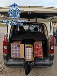 Interceptado en Jerez (Cádiz) un conductor con cerca de 1.500 cajetillas de tabaco