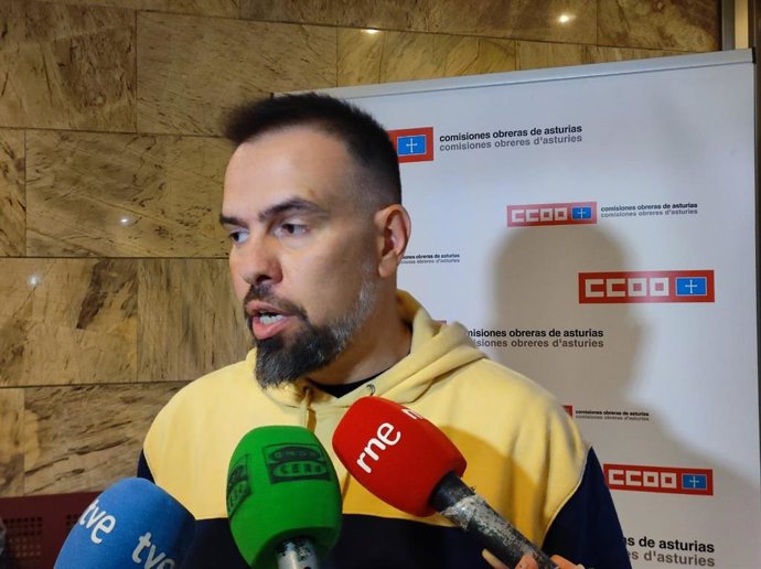 El secretario general de CCOO de Asturias, José Manuel Zapico