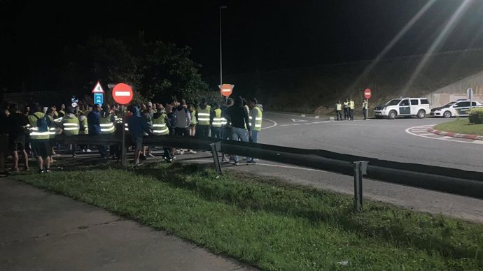 Piquete de la huelga del metal