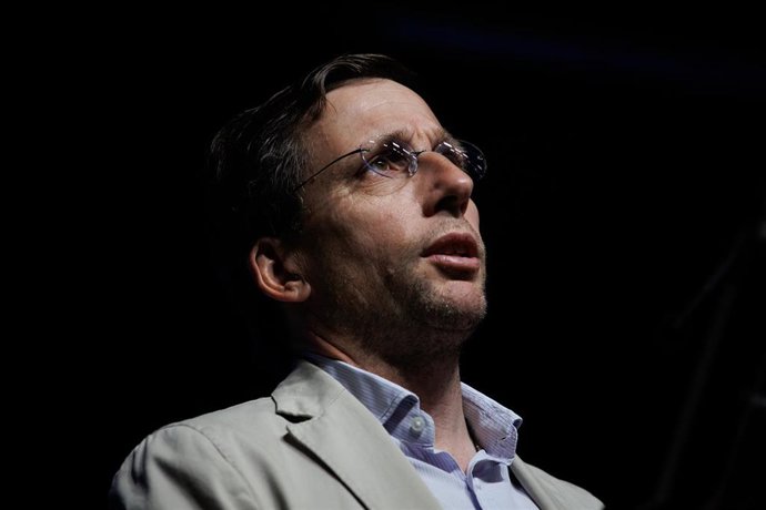 El alcalde de Madrid, José Luis Martínez-Almeida, interviene en la IV edición de Santander WomenNOW, Edificio Beatriz Madrid, a 16 de junio de 2022, en Madrid (España). Bajo el título 'El liderazgo en tiempos inciertos', el congreso cuenta con más de 30