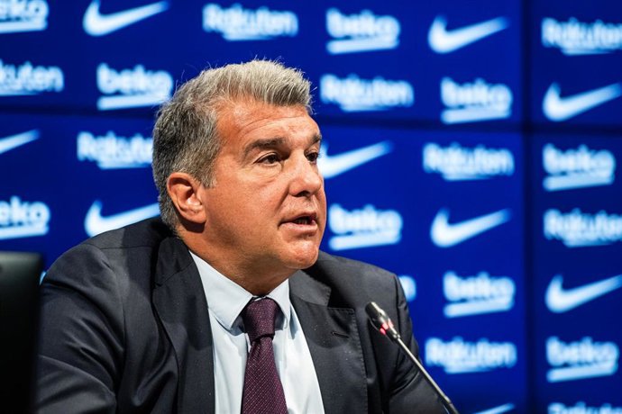 Archivo - Joan Laporta, presidente del FC Barcelona