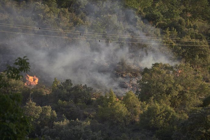 El incendio de la zona de Ujué avanza hasta Maquírriain