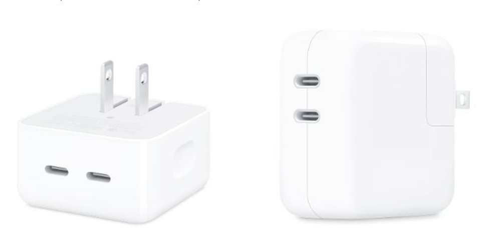 Adaptador de carga dual USB-C de 35 W