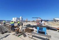 Avanza la obra para la empresa de almacenamiento y distribución de cable submarino en la Zona Franca de Cádiz