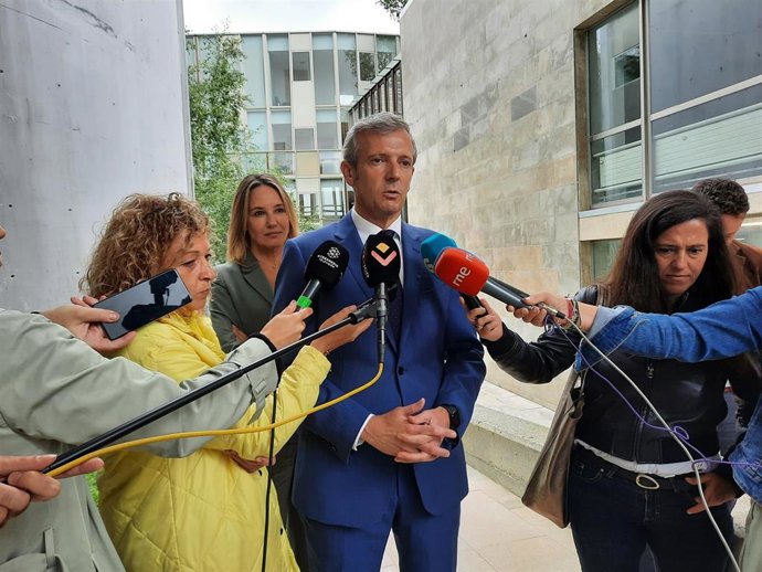 El presidente de la Xunta y del PP gallego, Alfonso Rueda.