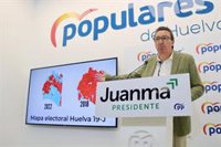 El PP destaca "victoria histórica" en Huelva y se marca el objetivo de conseguir la Diputación en las municipales