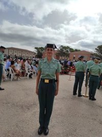 Una mujer, venezonala de nacimiento, número uno de la última promoción de guardias civiles en Baeza (Jaén)