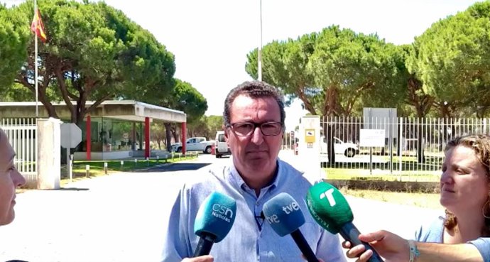 El presidente del PP de Huelva y candidato número dos por la provincia onubense a las próximas elecciones andaluzas, Manuel Andrés González, este martes.